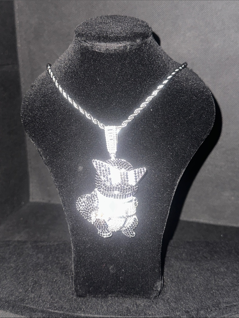 Silver Squirtle  Pokémon Pendant